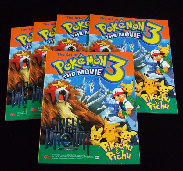 5 The Art Of Pokemon 3 The Movie Spell Of The Unown Pikachu Pichu Book Ebay